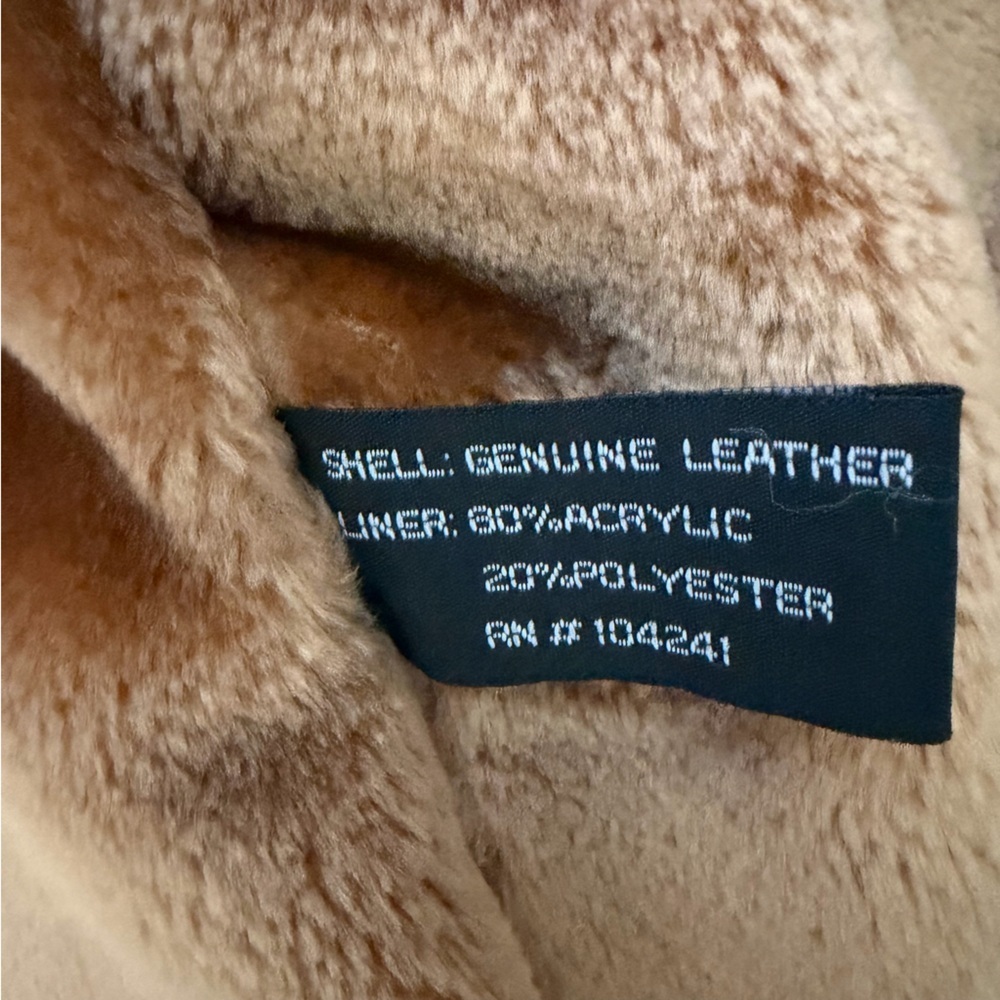 HTF Y2K Vintage Baby Phat Genuine Leather Moto Jacket Brown Size Large - Picture 13 of 15